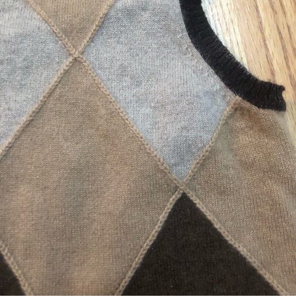Cashmere Argyle Vest - Picture 3 of 4